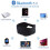 Masque de sommeil avec écouteurs Bluetooth 5.0 Noir Black 5