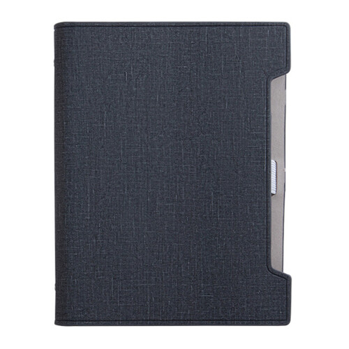 Hardcover Leather Notebook 192 Pages Lined Refillable 6-Black
