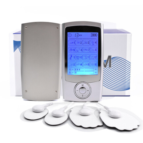 TENS-Gerät EMS-Muskelstimulator mit 16 Massagemodi Silver