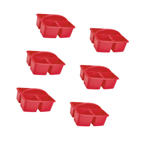 6Pcs Storage Basket With Handle 3 Section Art Supplies Organiser