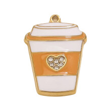 Süßer Eiscreme-/Becher-/Telefonanhänger für-Orange Tasse