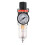 Air Filter Pressure Regulator 1/4 Inch AFR2000 Water Separator Air Tool Compressor Filter with 10MM Connector 10
