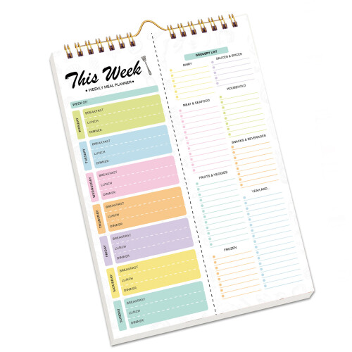 Tear Resistant Weekly Diet Organizers Meal Notebook-No. 1