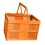 Folding Storage Crate Collapsible Crate For Storage Orange SpaceSaving Home Organization 1