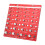 Portable Bolt Thread Gauge 28 Hole Aluminum-New 28 hole red 1