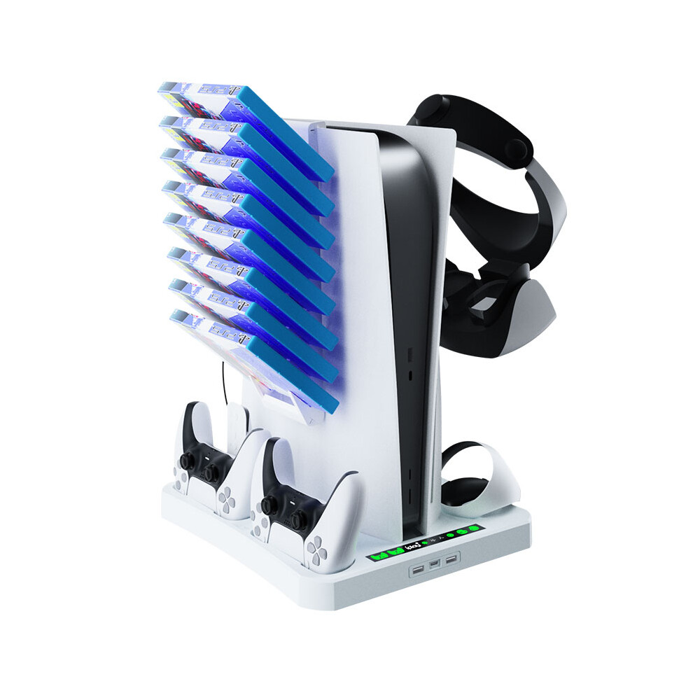 Ps Vr2 & Ps5 Charging Station Cooling Stand White 7314280319381