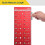 Portable Bolt Thread Gauge 28 Hole Aluminum-New 28 hole red 3