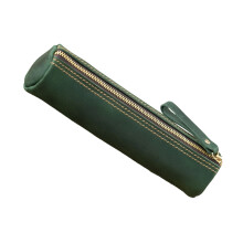 Portable Leather Pen Pouches Fountain Pen Case-Dark green