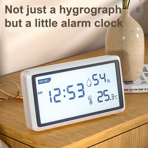 Babyzimmer-Thermometer, Hygrometer mit Zeitanzeige,-DL336001 2