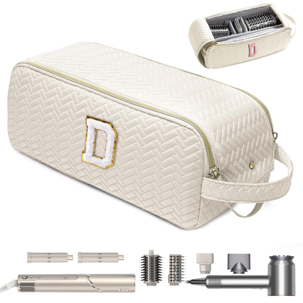 Hair Tools Travel Bag for Dyson Airwrap and Shark FlexStyle with Quilted Padding and Adjustable Dividers
