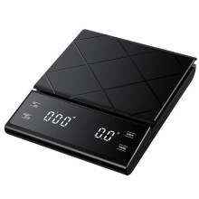 5 kg/0,1 g Kaffeewaage mit Timer, USB-Aufladung Black