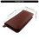 Leather Fountain Pen Case 3 Compartments Travel-Light coffee 4