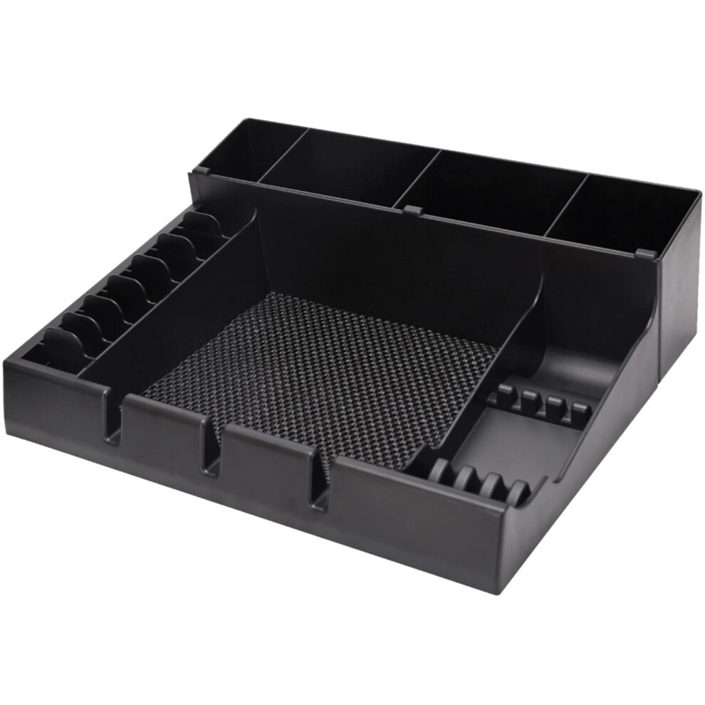 Barber Tool Organizer With Scissor Slots, Multicompartment Hair Clipper Storage Case Abs Plastic 9001264978549
