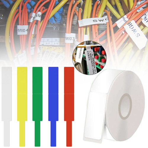 Thermal Cable Label Oil Proof Waterproof Adhesive Labels-blue 1 1