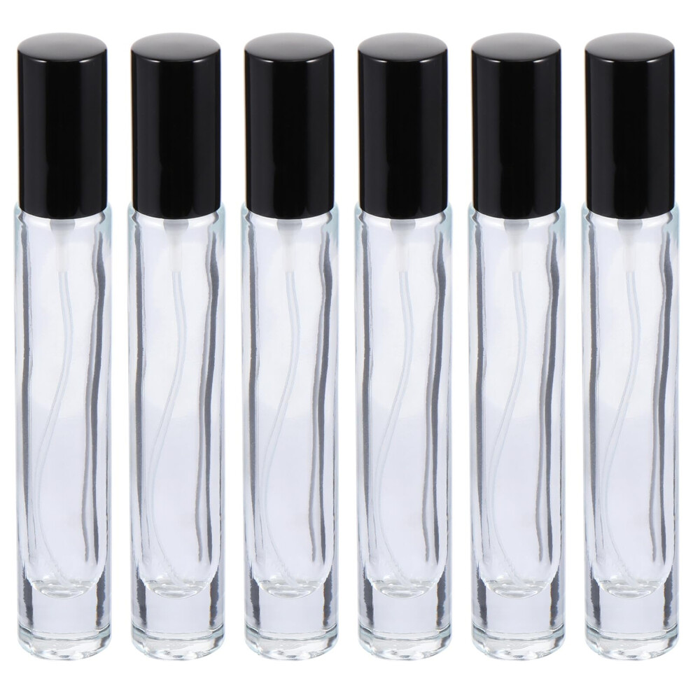 6Pcs Glass Perfume Atomizer Bottles Leakproof Refillable Travel Spray for Essential Oils and Fragrance