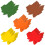 60 Fall Thanksgiving Cards Maple Leaf Patterned Paper for 1