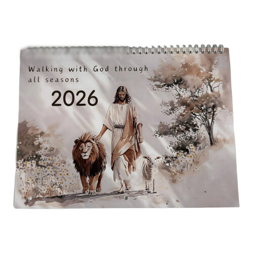 2026 Wall Calendar Twin-Coil Binding Monthly Calendar-Yellow