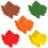 60 Fall Thanksgiving Cards Maple Leaf Patterned Paper for 5