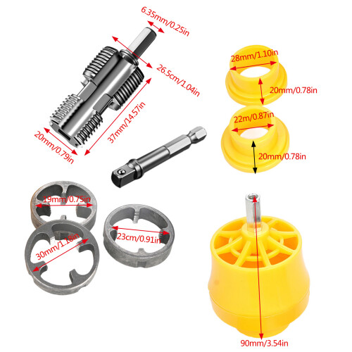 Electric Drill Pvc Pipe Threader PVC Thread Maker Tool PVC 2