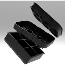 Flexible Silicone Ice Cube Trays, Bpa Free Large Ice Cube Molds With Non Stick Design, For Cocktail Whiskey Chilled Drinks, Set Of 2