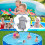 Pool Cleaner Circulation Filter Pump 330 GPH Filter Swimming Pool Filter Pump for Aerated Pool Pumps UK Plug 4