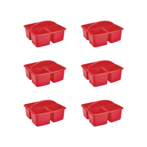6Pcs Stackable Storage Basket With Handle Art Supplies Organiser