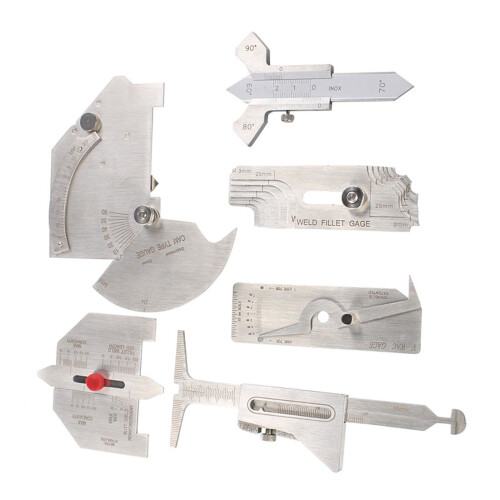 Complete 6pcs Welding Gauges Set Precisions  Tool for Industrial