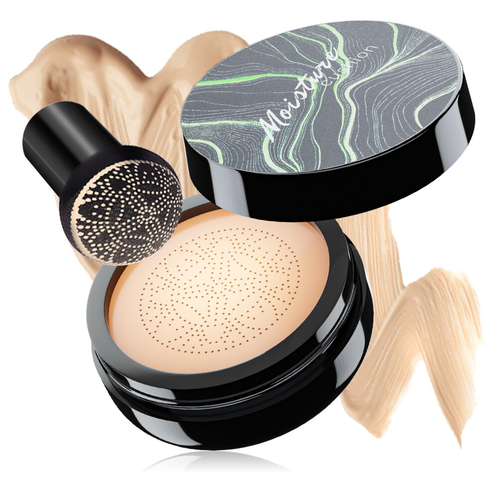 Cream Mushroom Head Air Cushion Cc Full Coverage Waterproof Oil Control Brightening Natural