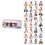 4 Rolls Pre Cut Decorative Sticker-Flowers blooming whi 1