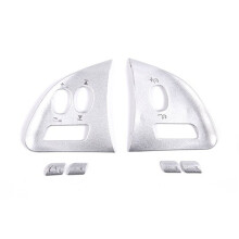 Interior Covers Steering Wheel Buttons Stickers for XF 2012 - 2015 Car Accessories Silver