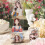 4 Rolls Pre Cut Decorative Sticker-Flowers blooming whi 4
