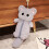 Themed School Supply Premium Plush Construction Smooth-Grey cat 4