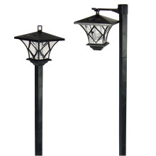 1.5m Tall Solar Hanging Lamp Outdoor Solar Powered Vintage Street Lamps Waterproof Garden Lamps for Pathway 2 Pack