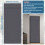 (Gray) Blackout Door Curtain Wide Applications Easy To Install And Practical 2