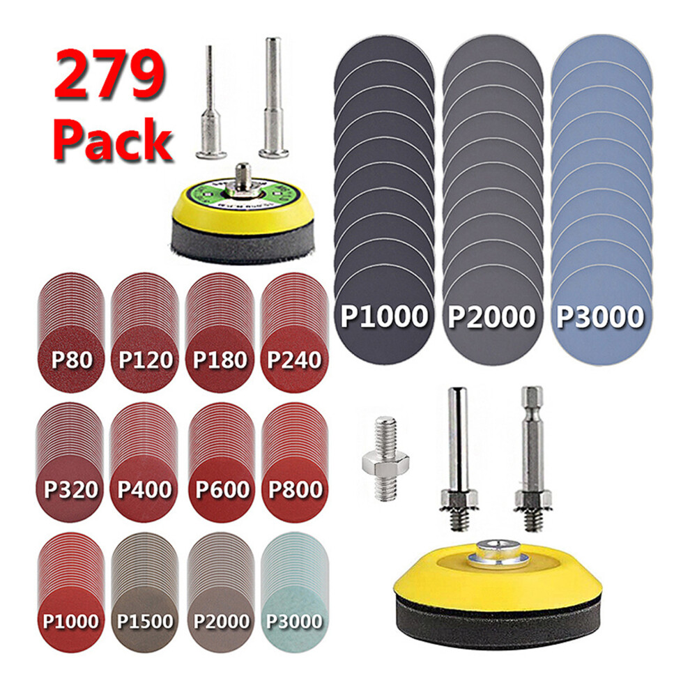 Abrasive Sanding Discs 279Pieces For Angle Grinders Professional 7704000513098