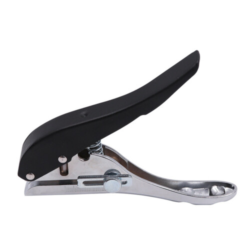 10mm Hole Card Punching Tool Manual Edges Band Puncher-Black