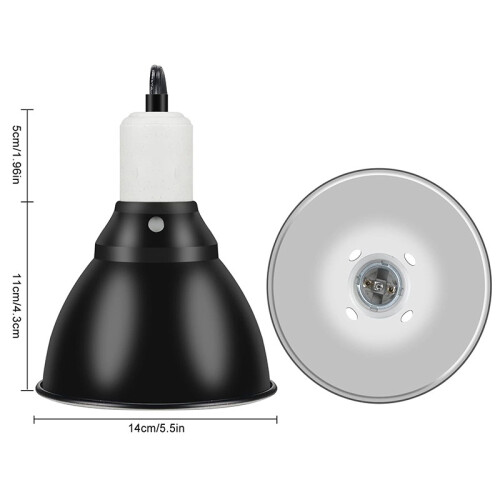 Optimized Lamp Shade For Reptile Environments, Advanced Optical Reflection Cover Ensures Even Lighting 1