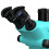 Ergonomic Microscope Eye Guards Protector Safety Gear for RF EM5 5