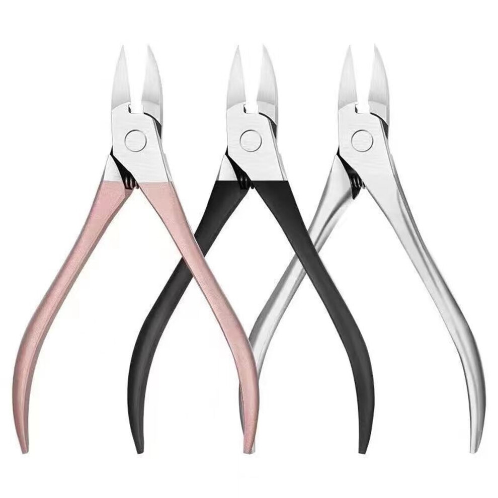 3 Pieces Stainless Steel Cuticle Nipper and Trimmer Set with Precision Cut and Ergonomic Grip for Manicure and Pedicure