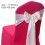Ceintures de chaise de mariage, 5 pièces, nœuds-Vert herbe 5