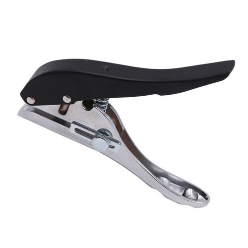 10mm Hole Card Punching Tool Manual Edges Band Puncher-Black 2