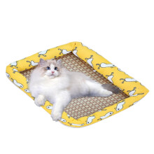 Cooling Bed for Cats Indoor Cat Cooling Mat Pet Furniture for Cats And Small Pets Yellow
