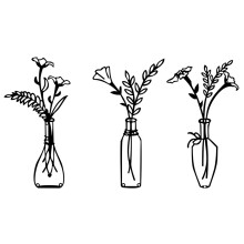 Metallblumenvase-Wanddekorationen,-JSTY209