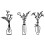 Metallblumenvase-Wanddekorationen,-JSTY209 1
