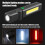 LED Work Light Rechargeable COB Lamp, Magnetic Base, HeavyDuty Waterproof Flashlight For Home  Shops, Work Areas 5