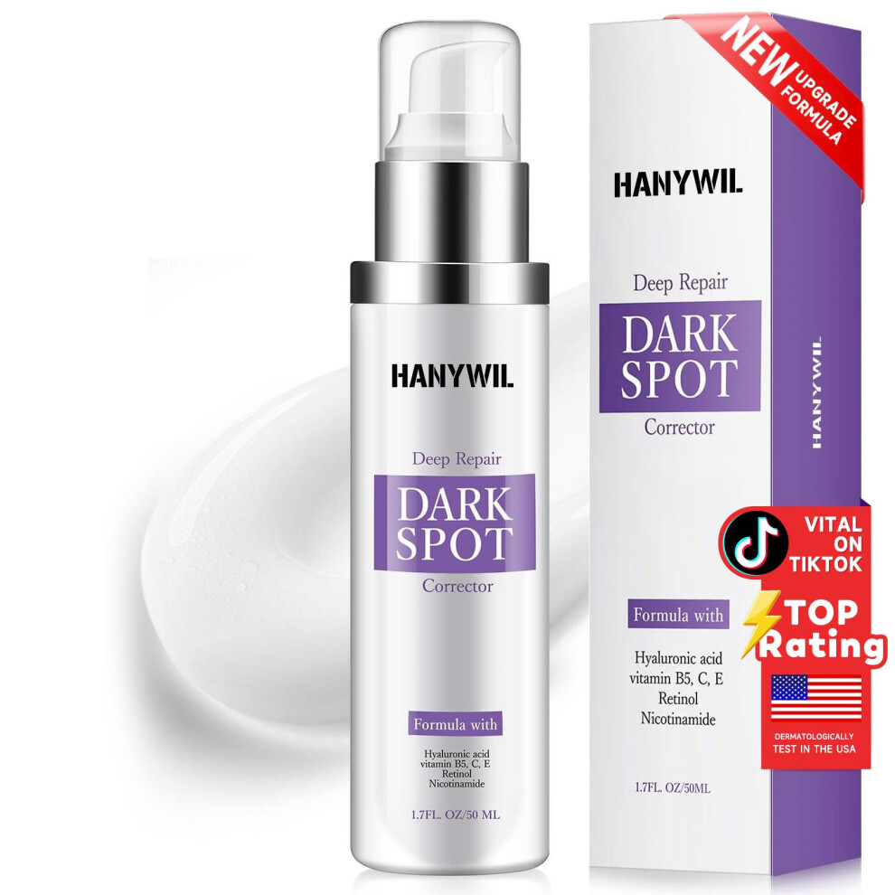 Dark Spot Remover For Face And Body With Brightening Retinol, Rapid Hyperpigmentation Treatment, 1.7 Fl Oz Unscented