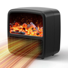 Portable Mini Electric Fireplace Heater, Advanced PTC Ceramic Heating, Thermostat Control Heater for Safe, Efficient Warmth in Any Space