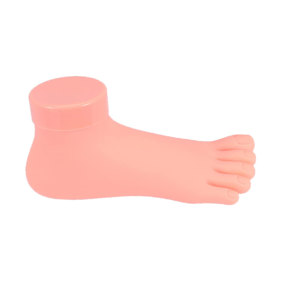 Nail Practice Foot Model with Realistic Skin Texture, Flexible Silicone for Professional Manicure Training