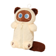 Soft Plush Pen Adorable Feline Shape Spacious-White cat