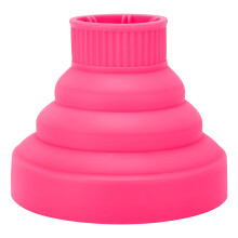 Hair Dryer Diffuser Attachment, Universal Foldable Silicone for Curly Hair with Even Heat Distribution, Pink